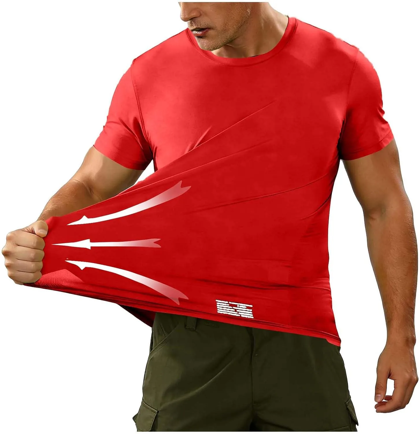 

Мужская футболка с коротким рукавом Casual Elastic Running Quick Dry