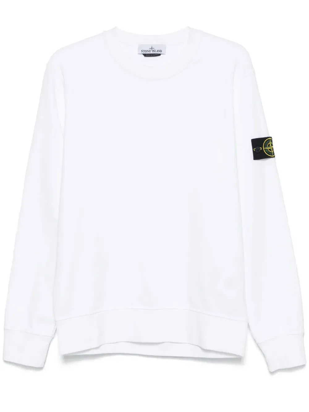 Толстовка с нашивкой с логотипом Stone Island, белый