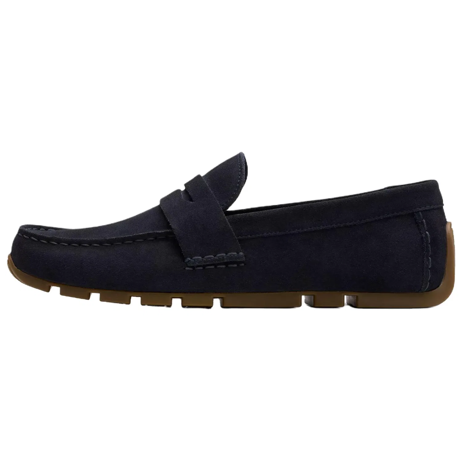 Лоферы замшевые Clarks Marine Blue