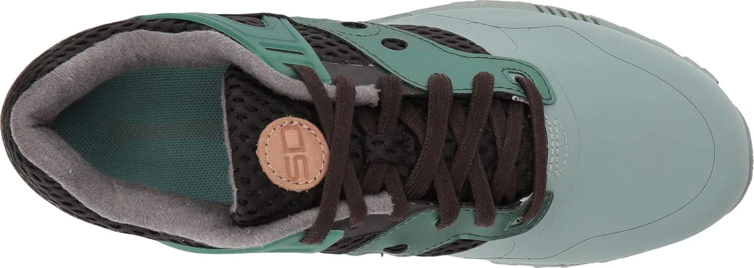 Кроссовки Saucony Sneaker Grid SD HT Grigia e Blu, зеленый/коричневый — фото 3