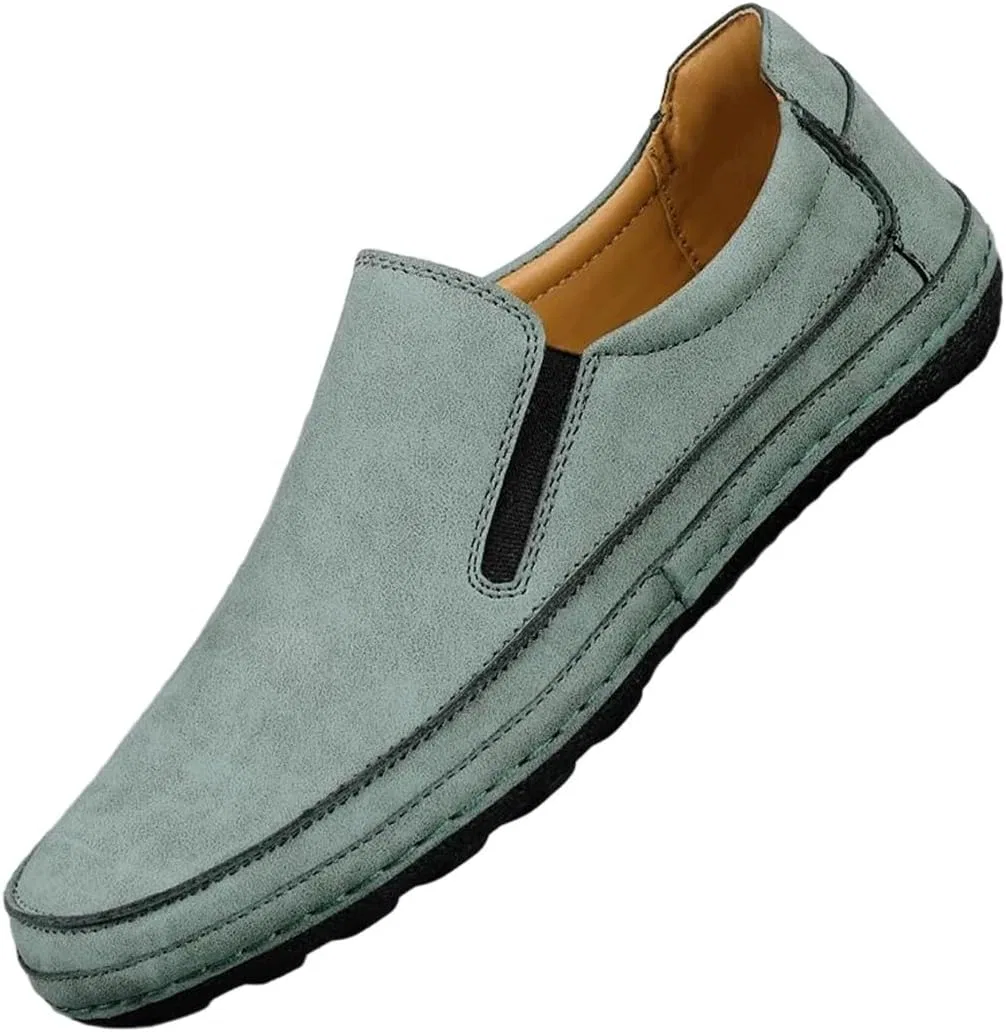 Мужские лоферы кожаные, Handmade Slip-On Flats, En8