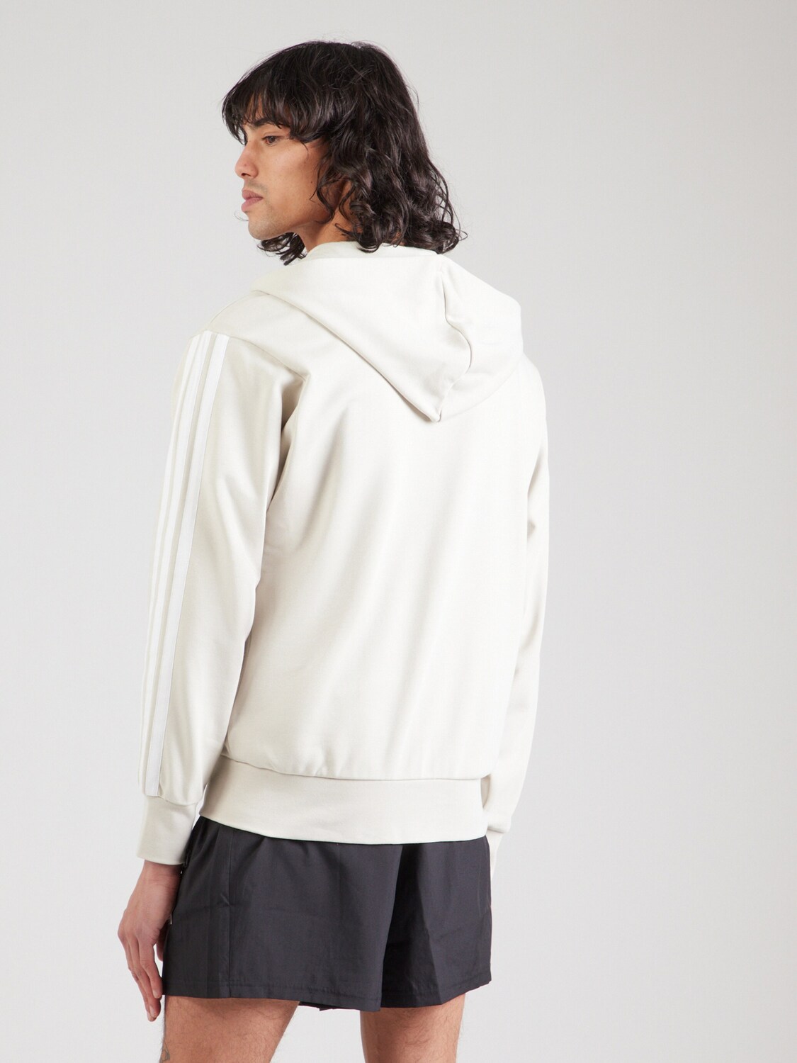Adidas Sportswear Толстовка с молнией 'Essentials' в цвете Stone — фото 4
