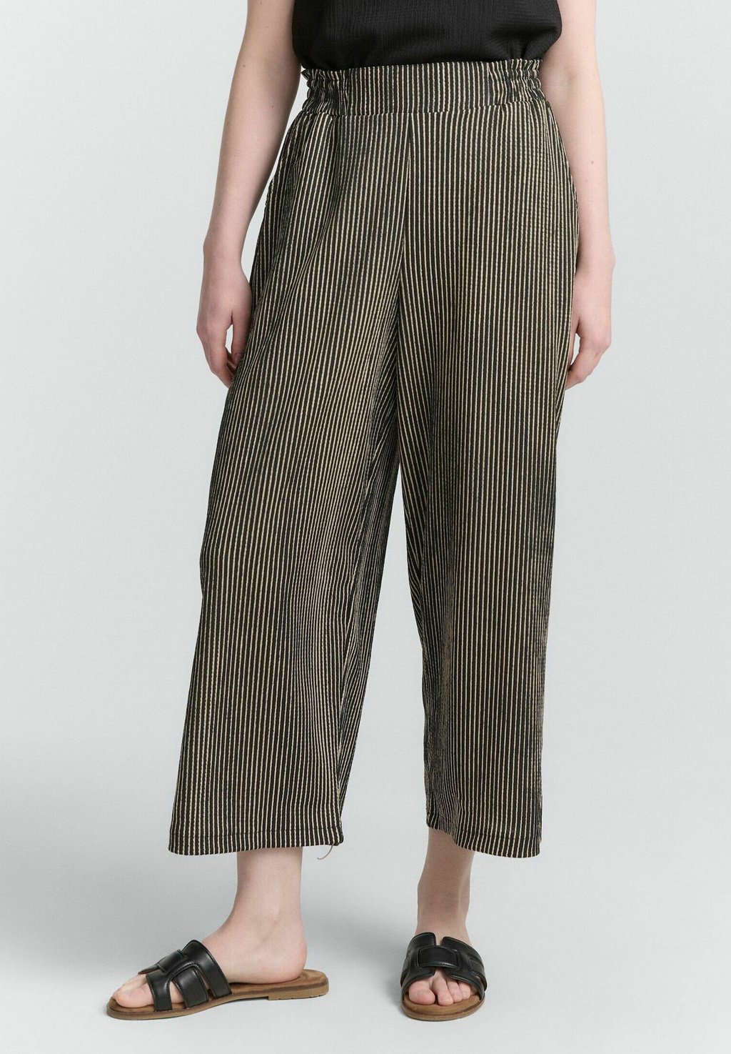 

Брюки HIGH WAIST CULOTTE TOM TAILOR DENIM, черный