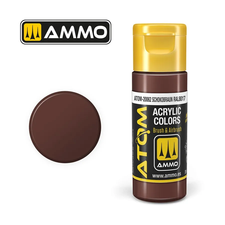 

Шокобраун RAL8017, ATOM Acrylic Paints