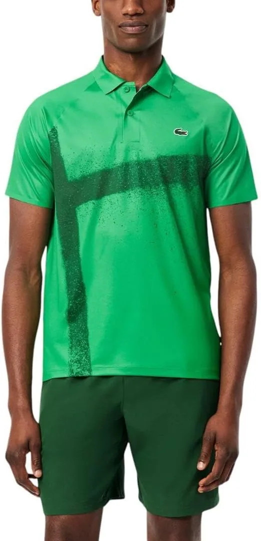 Шорты Lacoste Men's Tennis X Novak Djokovic, зеленый/ярко-зеленый