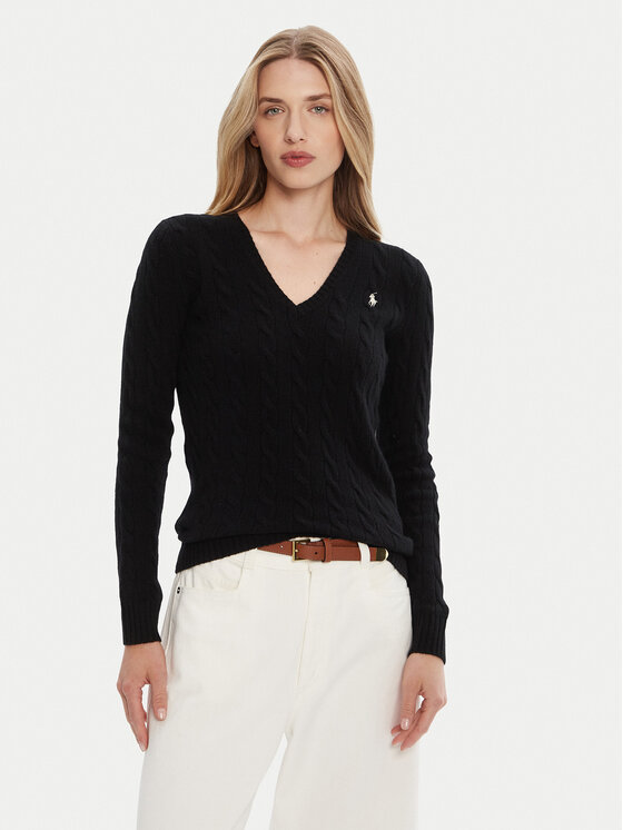 

Свитер slim fit 211971866005 Polo Ralph Lauren, чёрный