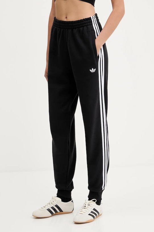 

Хлопковые спортивные брюки 3-Stripes Adidas Originals, черный