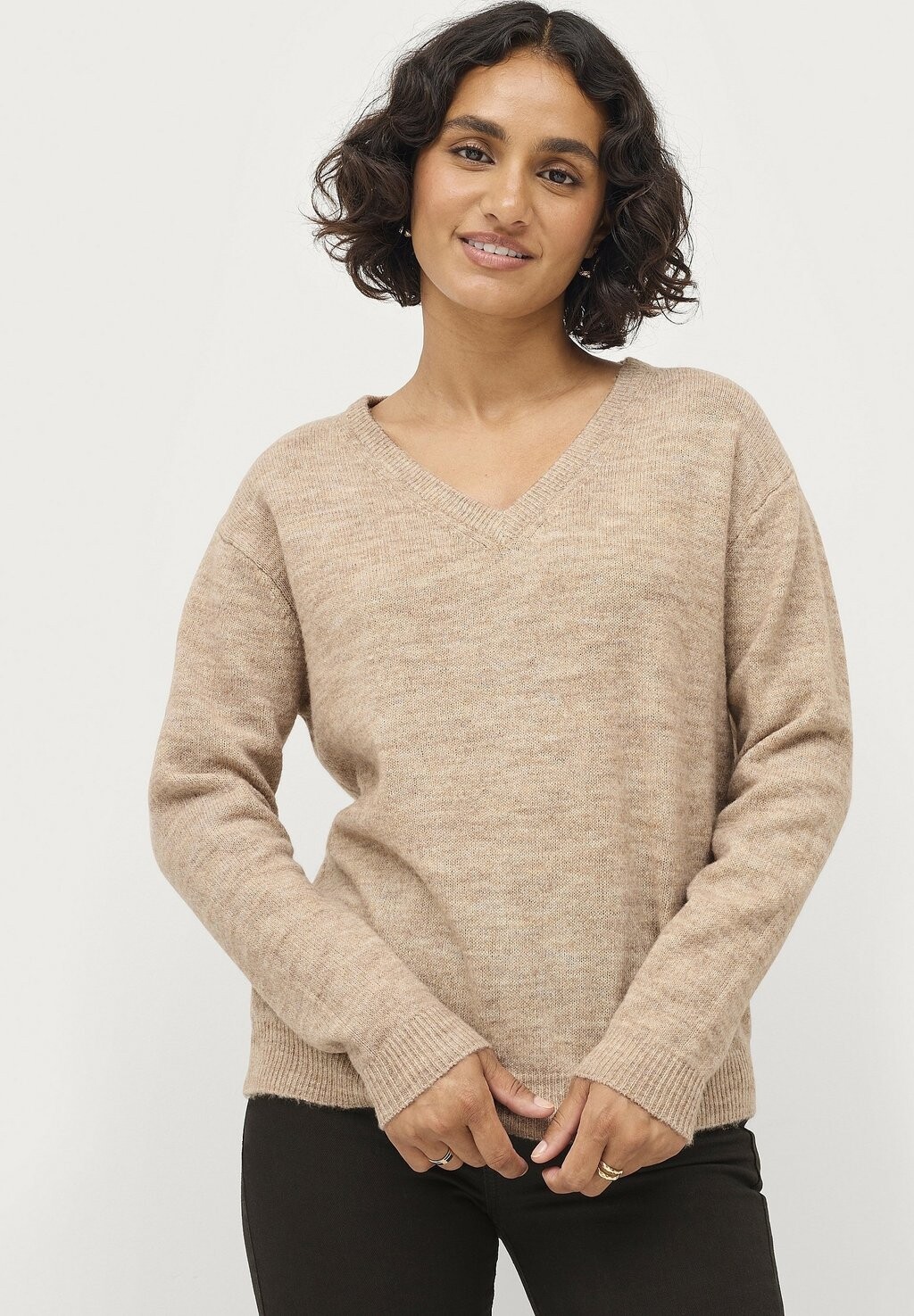 

Вязаный свитер ENA Ellos Collection, цвет beige