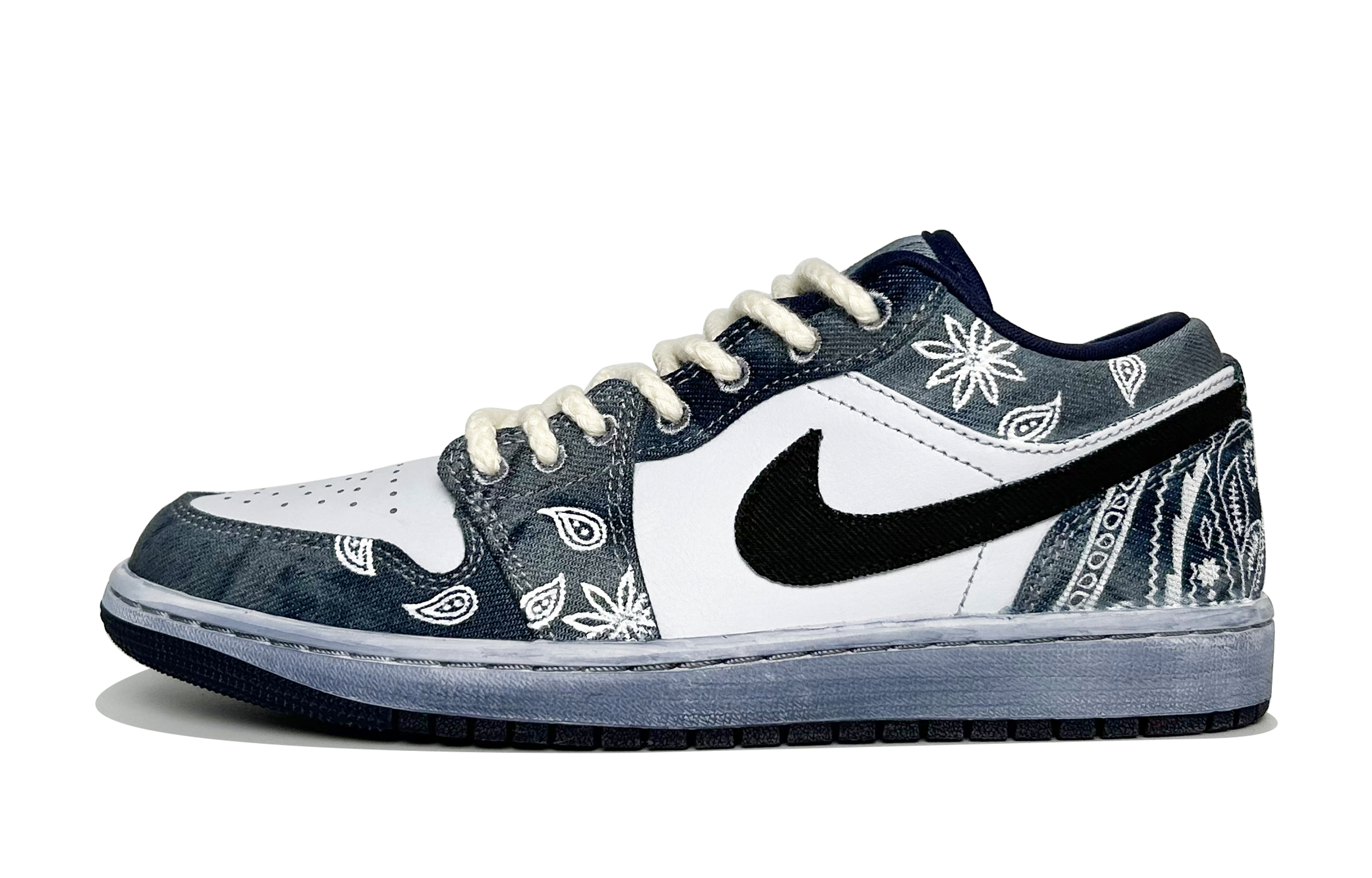 

Jordan Баскетбольные кроссовки Air 1 Vintage, низкие, мужские, синие/белые