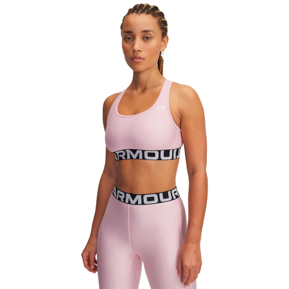 

Спортивный топ Under Armour HeatGear Branded medium support, розовый