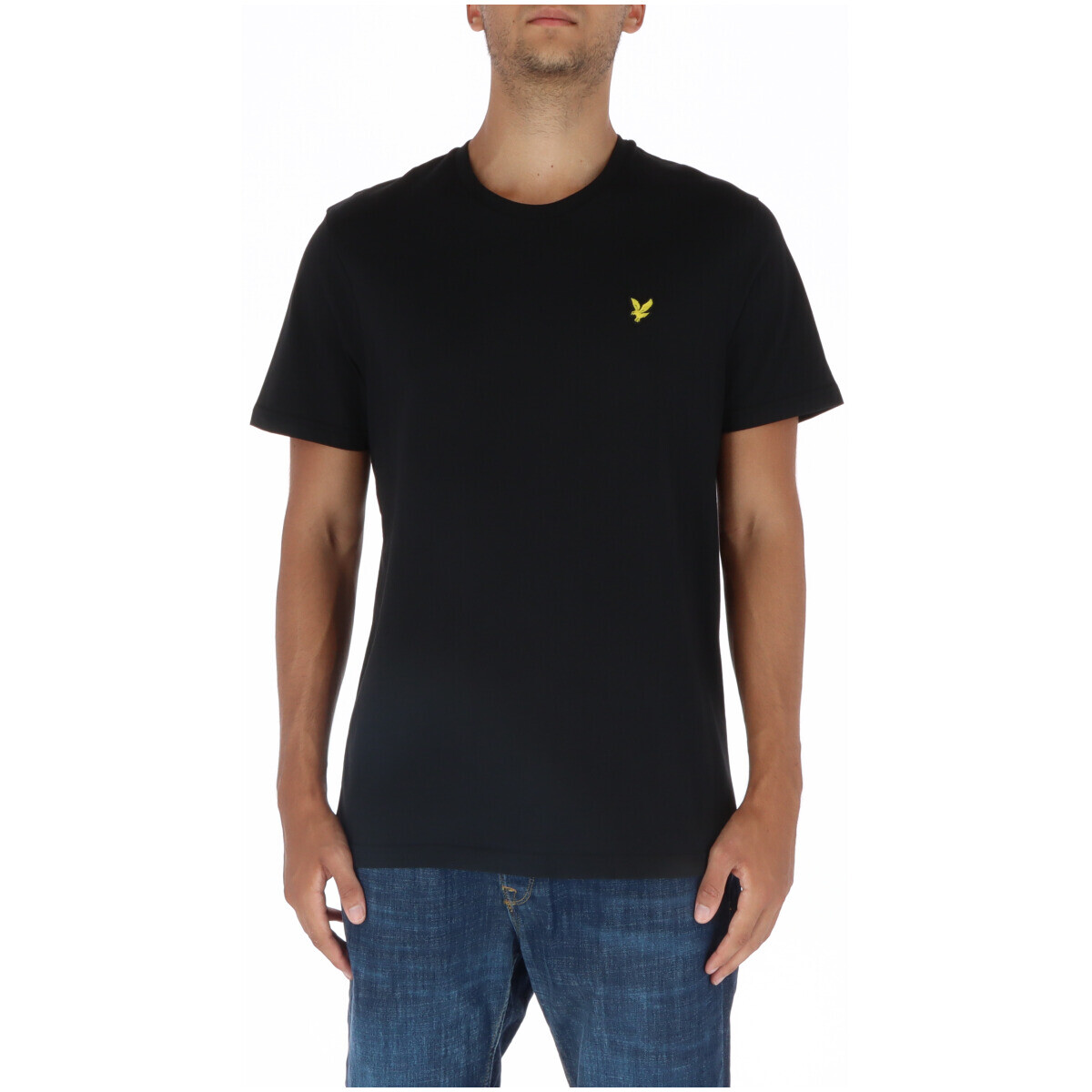 

Футболка мужская Lyle & Scott хлопковая однотонная, черный