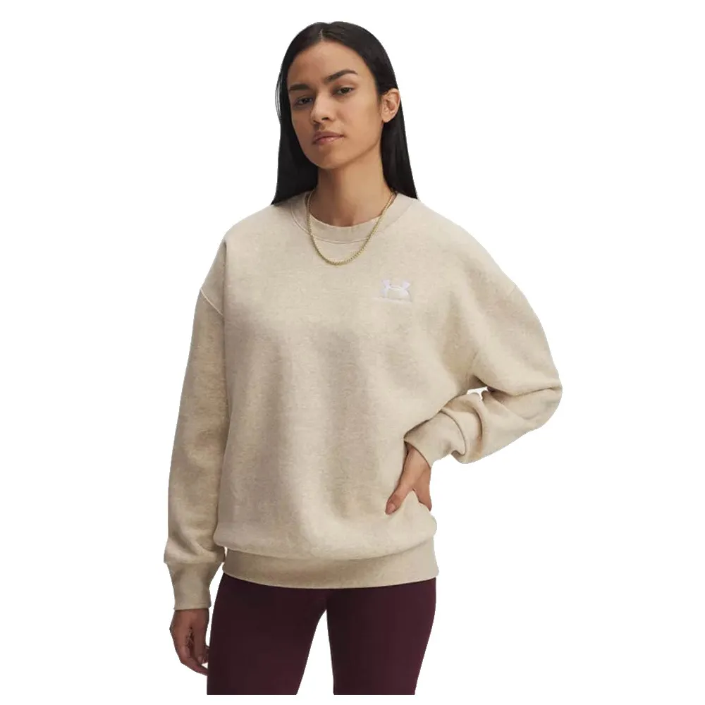

Толстовка Under Armour Icon Fleece Oversized Crew, бежевый