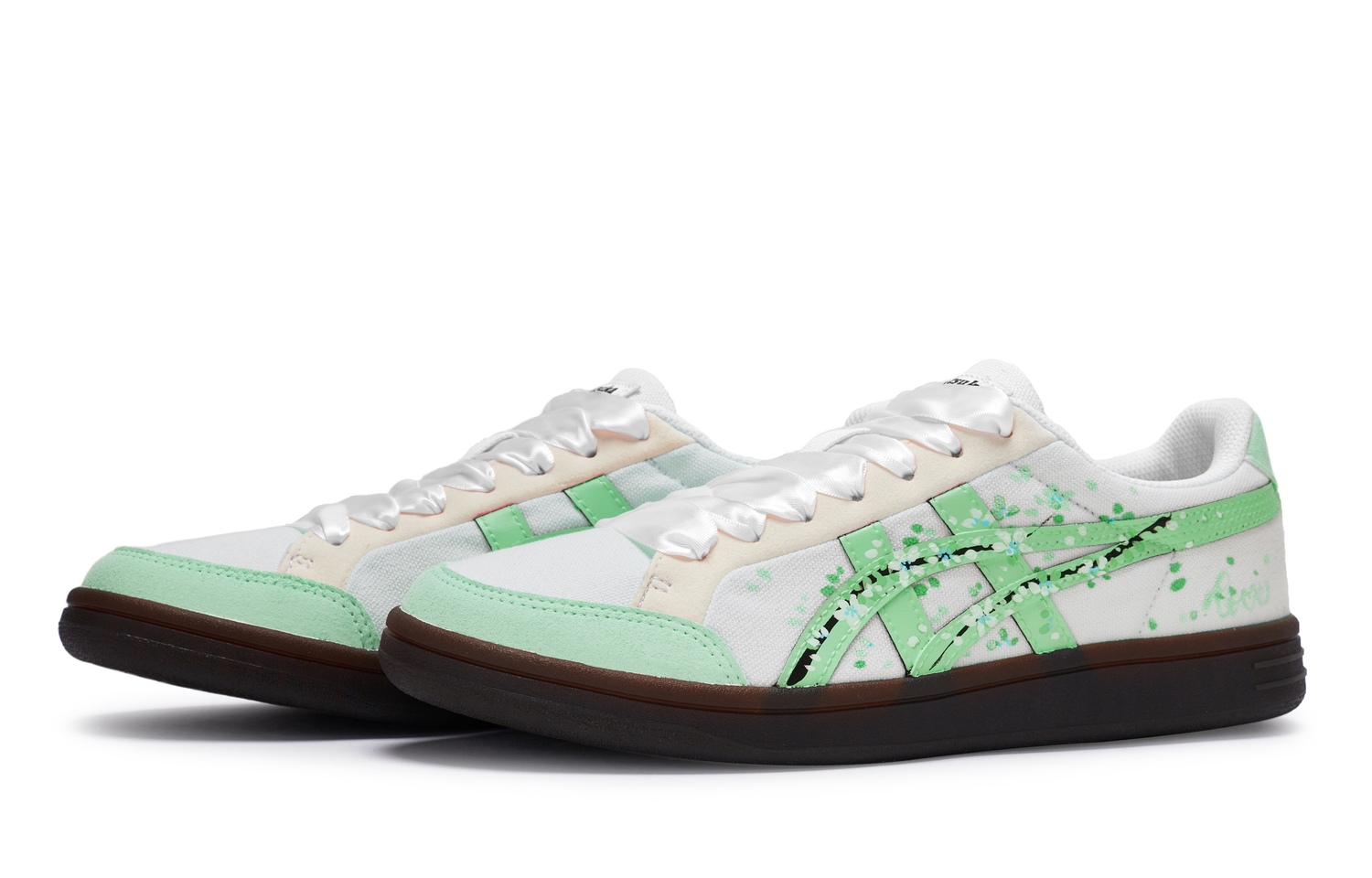 Onitsuka Tiger Advanti Кроссовки для скейтбординга унисекс низкие зеленые бело-зеленые, цвет White Green — фото 4