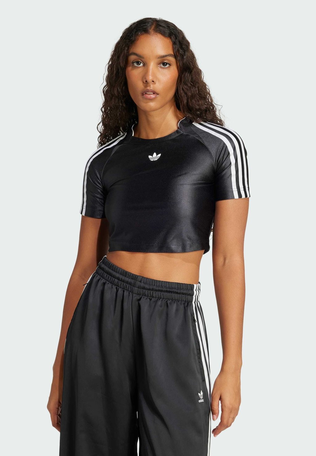 

Футболка с принтом ADICOLOR TEAMGEIST BABY Adidas Originals, черный