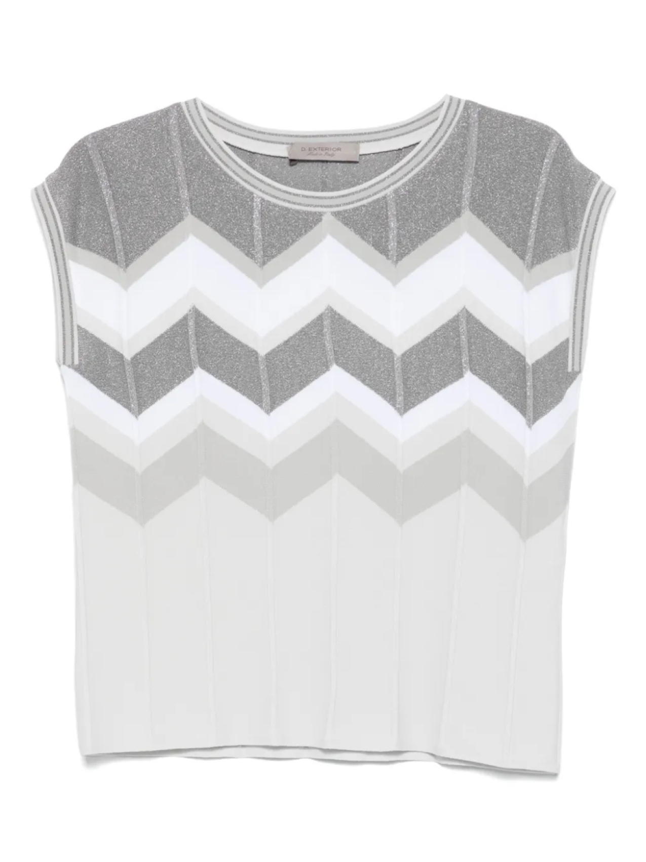 

Жилет с узором шеврон D.Exterior, серый