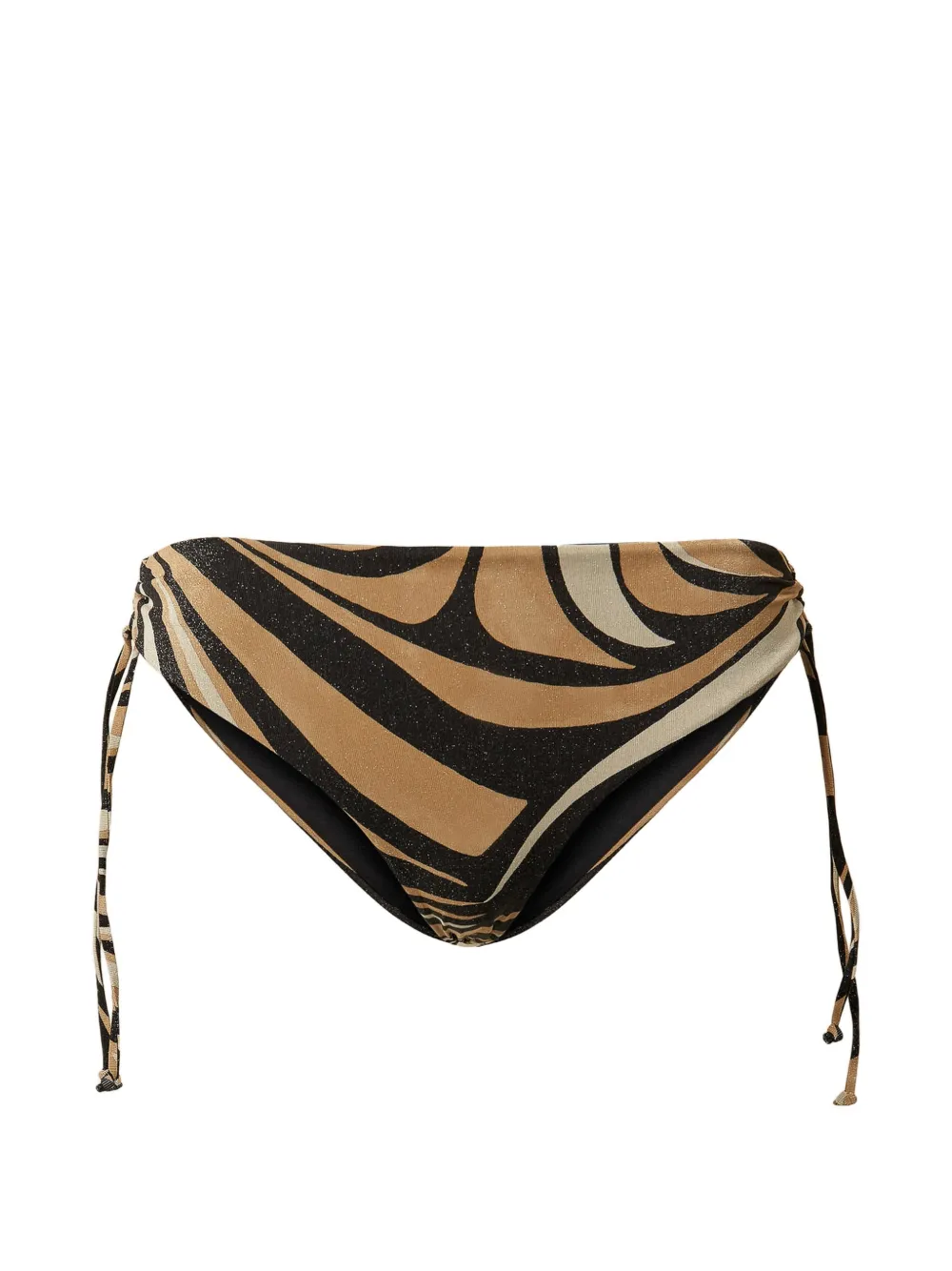 

Плавки-бикини с завязками и принтом Twinset, черный