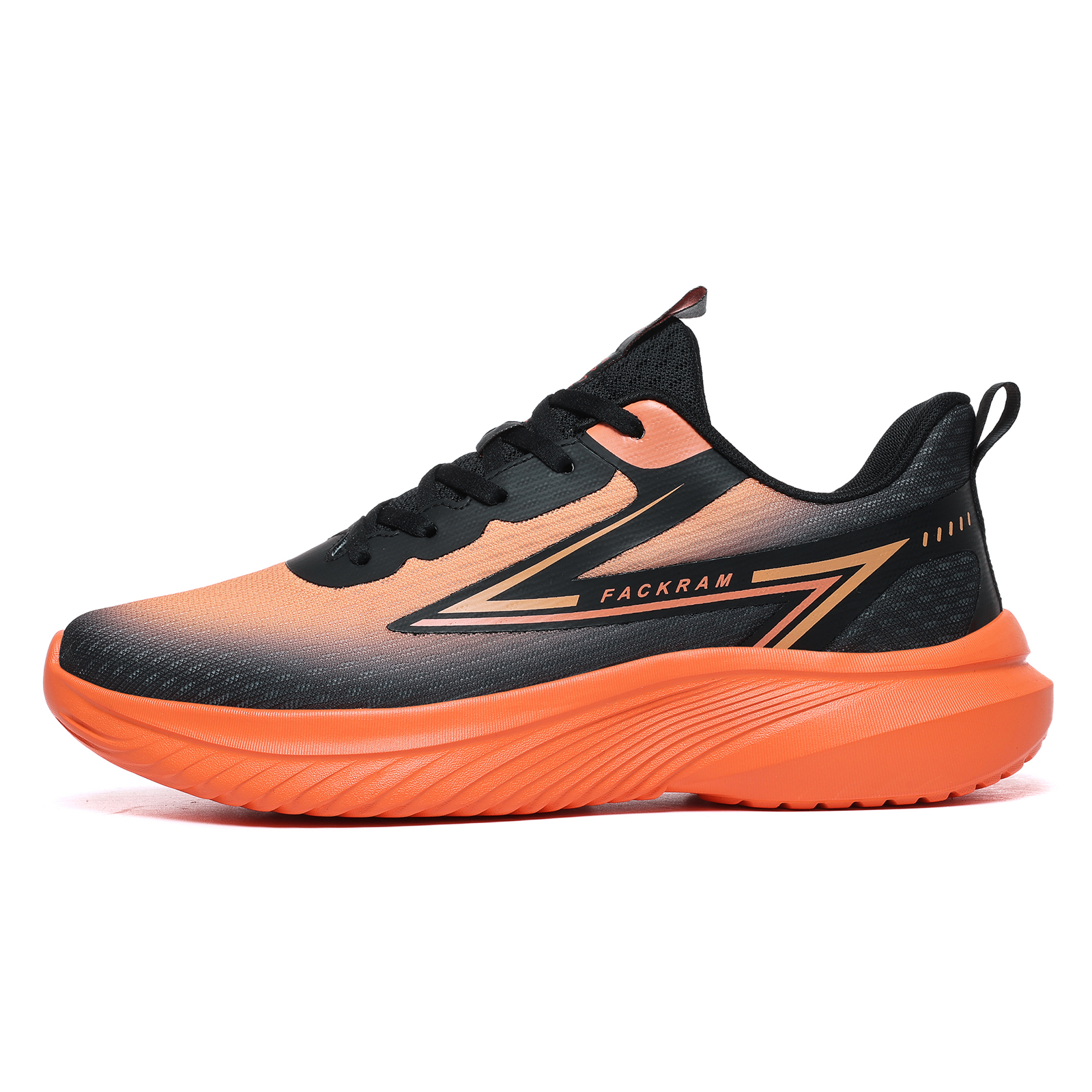 

Дышащие легкие повседневные низкие кроссовки Rebound для мужчин FACKRAM, Black Orange