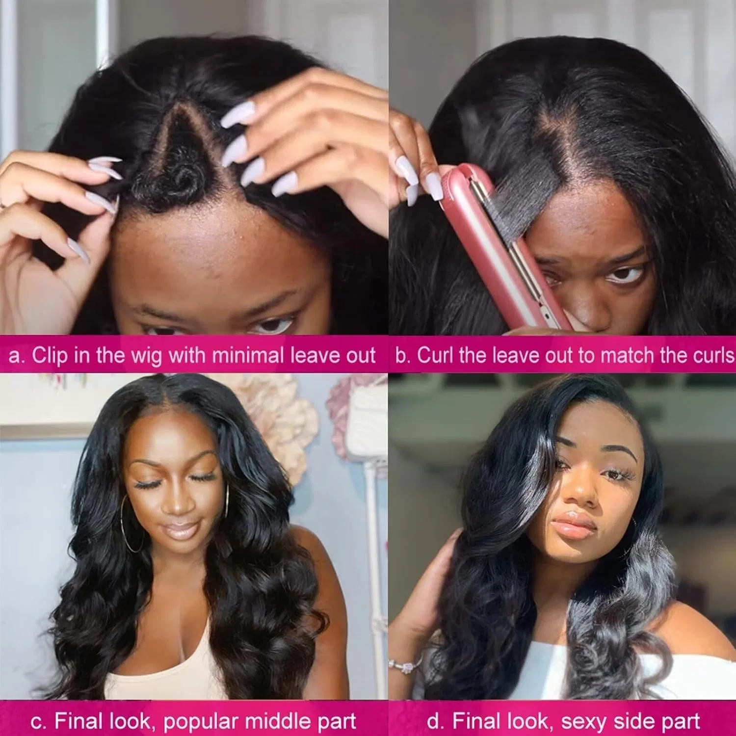 Женский парик «V Part Body Wave» из натуральных волос 45.7 см Vanmast, Body Wave V Part Wig Human Hair — фото 3