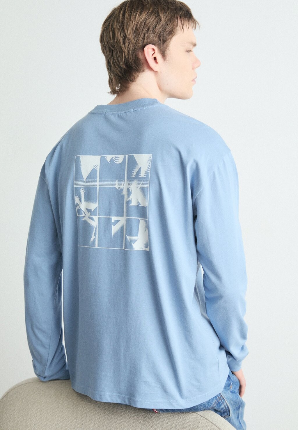 

Топ с длинными рукавами GRID MONOGRAM Calvin Klein, синий