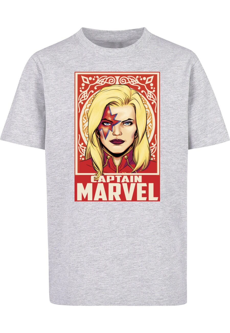 

Рубашка ABSOLUTE CULT Captain Marvel - Ornament, светло-серый
