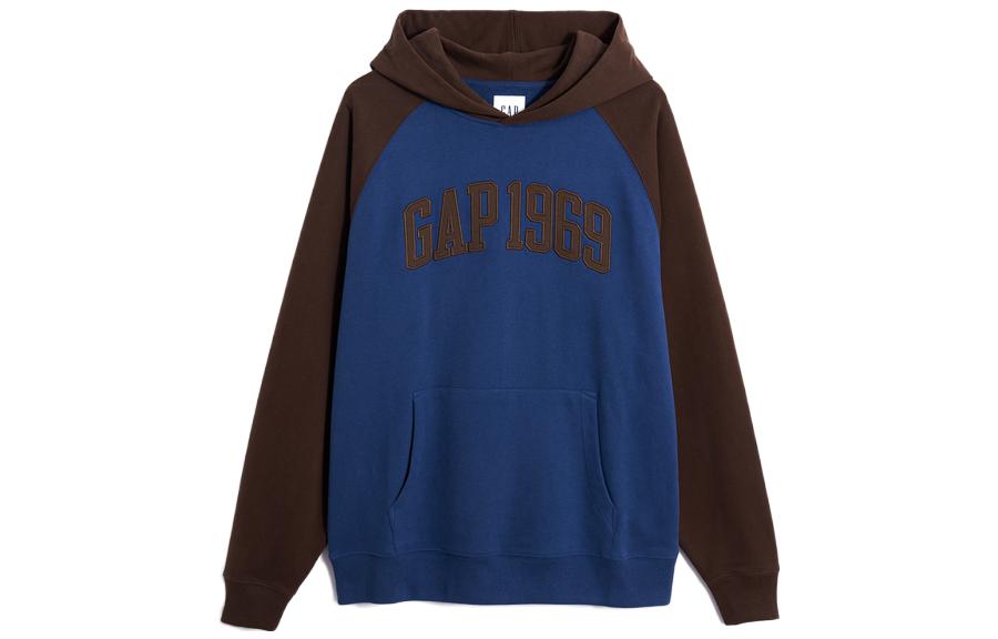 

Свитшот Unisex GAP, сине-зеленый пэчворк
