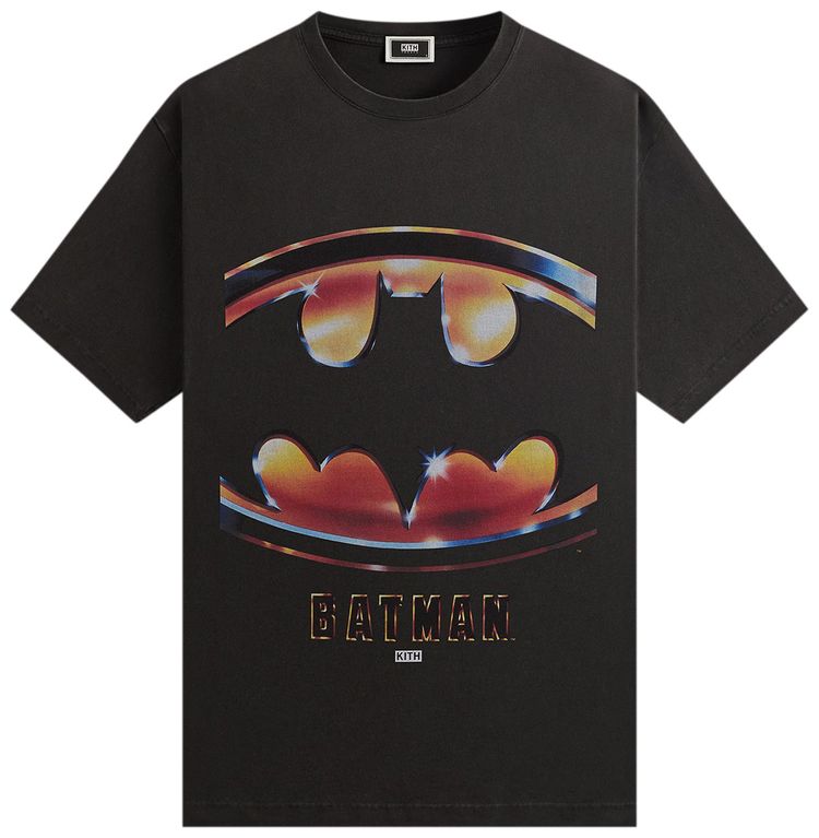 

Винтажная футболка Kith x Batman 1989, черная, Черный, Винтажная футболка Kith x Batman 1989, черная