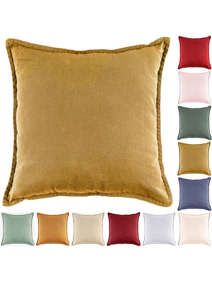 

Декоративная подушка JACK Deko 45x45cm Baumwolle inkl Füllung Einfarbig, золотой