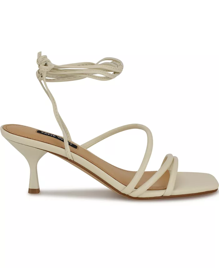 Женские босоножки Hendy Strappy Lace Up Dress Sandals Nine West, слоновая кость/кремовый — фото 2