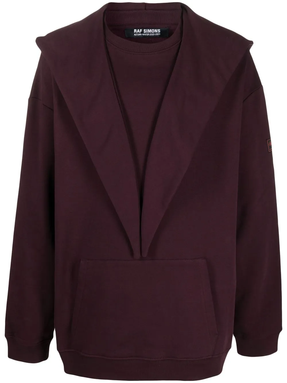 

Деконструированное худи Raf Simons, фиолетовый