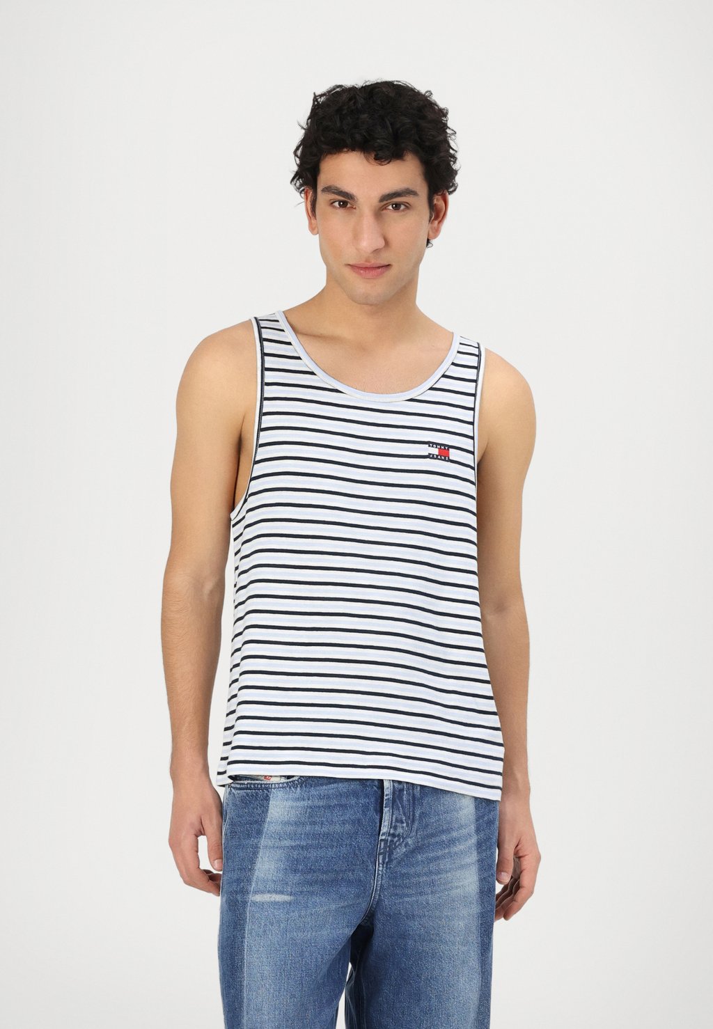 

Топ BADGE TANK Tommy Jeans, темно-синий