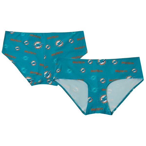 

Женские трусы-боксеры Concepts Sport Aqua Miami Dolphins Mosaic Allover Print Unbranded