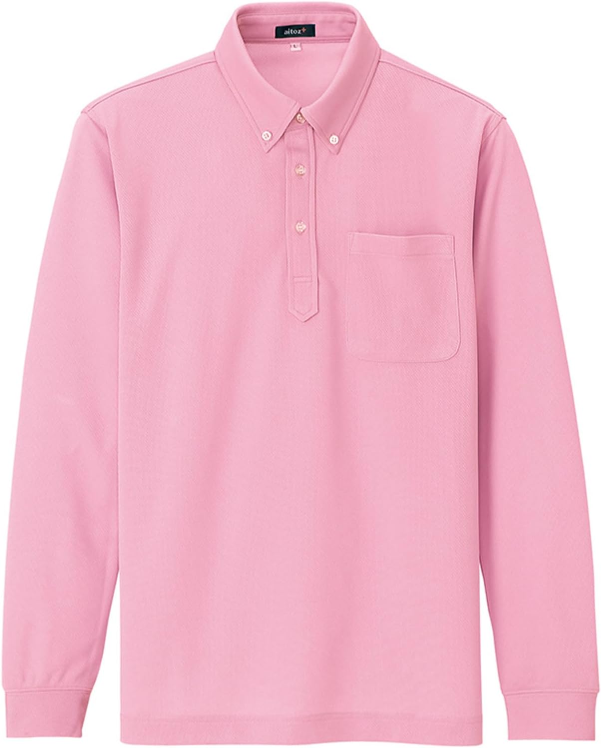 

Поло Aitos 10598, влагоотводящая, быстросохнущая, с длинным рукавом, на пуговицах, с дезодорирующим эффектом Aitoz, розовый