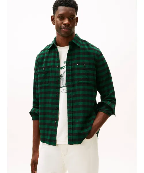

Рубашка Regular fit Tommy Hilfiger, зеленый