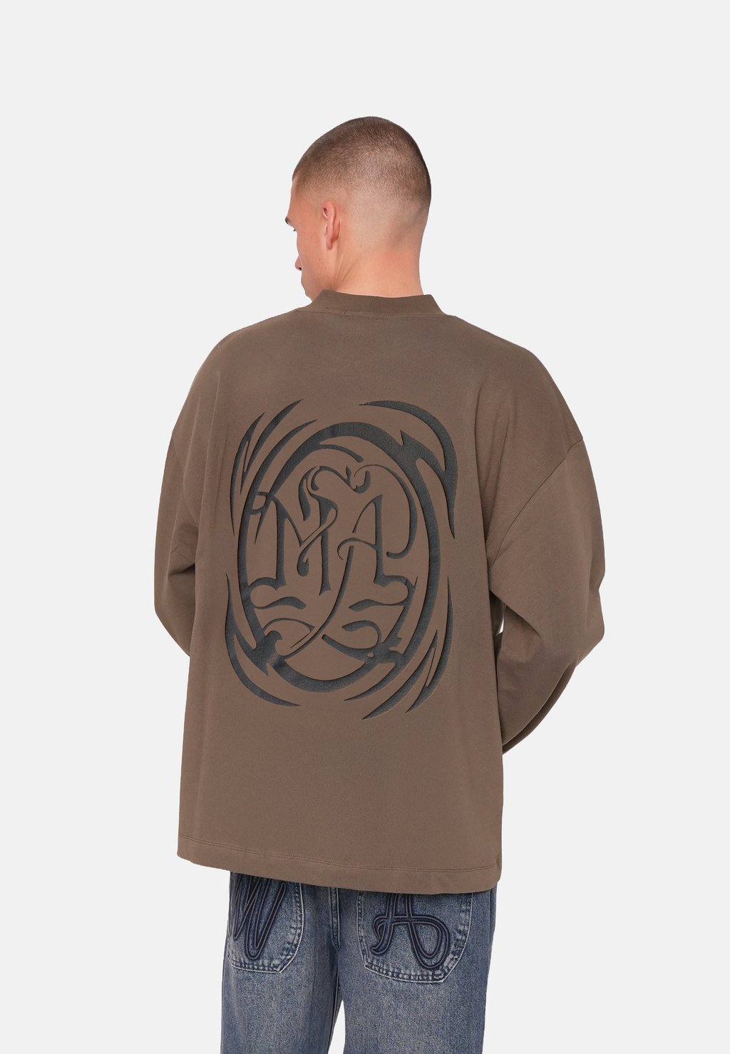 

Лонгслив RADIAL Multiply Apparel, коричневый