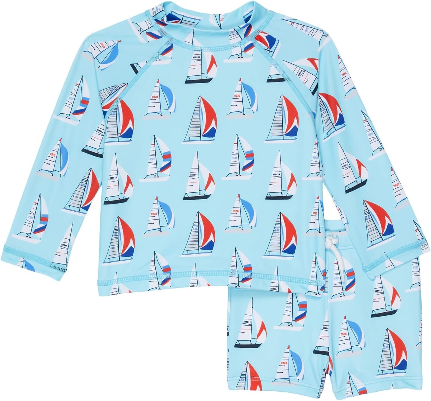 

Плавки Janie and Jack Rashguard Swim Set, синий