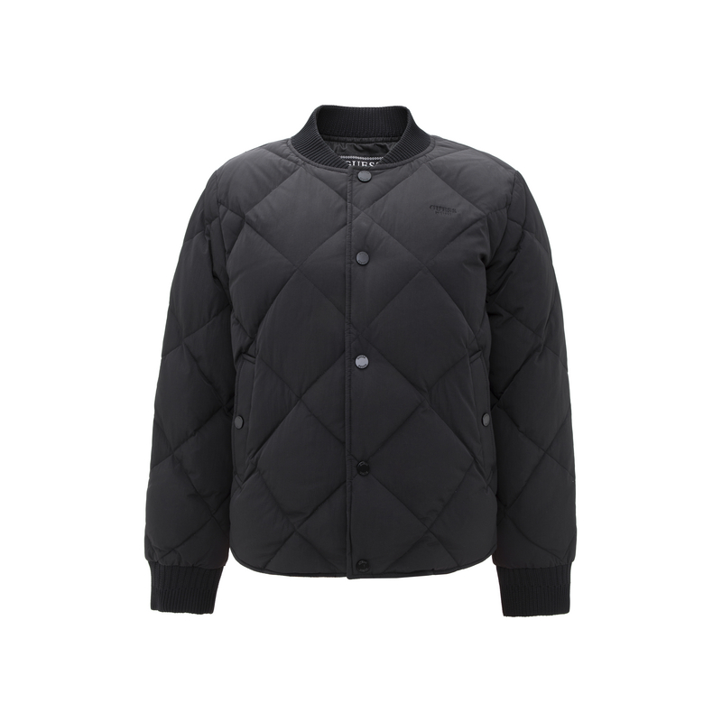 

Пуховик мужской с воротником-стойкой, умеренно стеганый GUESS, blk-черный