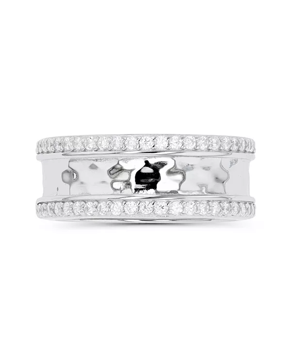 

Кольцо с кованым кубическим цирконием Macy'S, silver