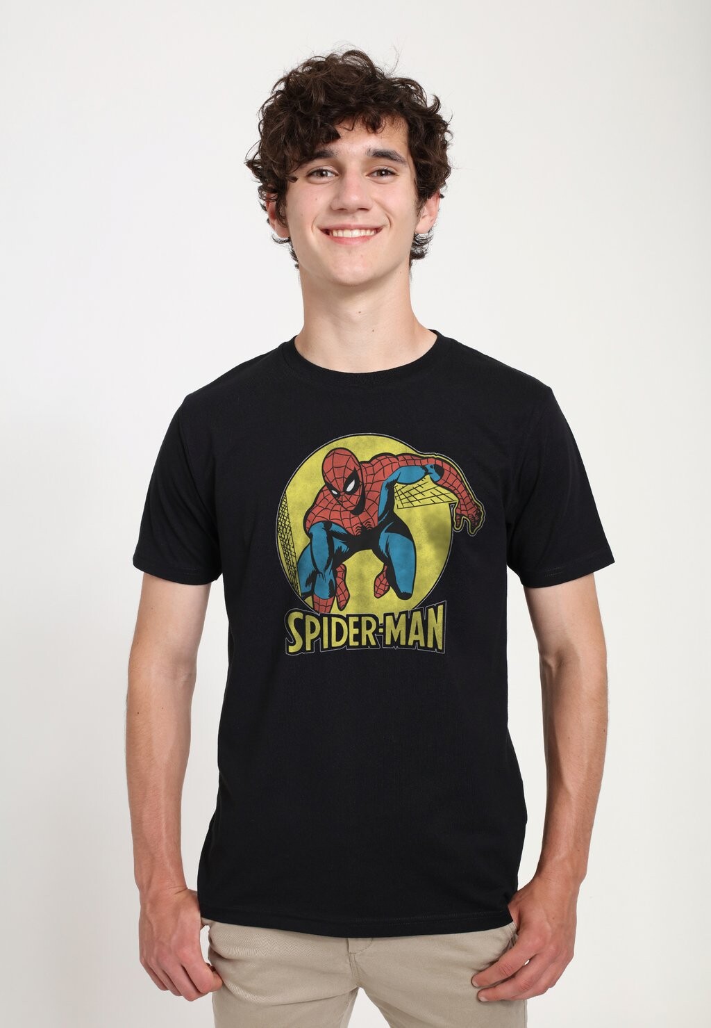 

Футболка с принтом Spider-Man Classic Simple Spidey Marvel, черный