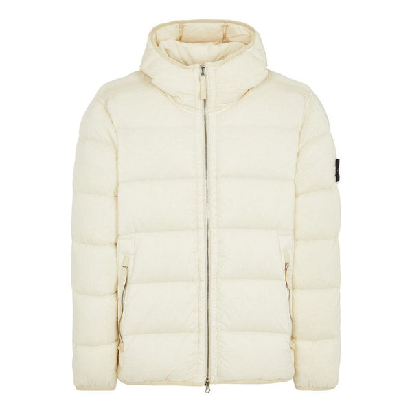 

Куртка compass patch zip-up puffer jacket 'beige' Stone Island, бежевый
