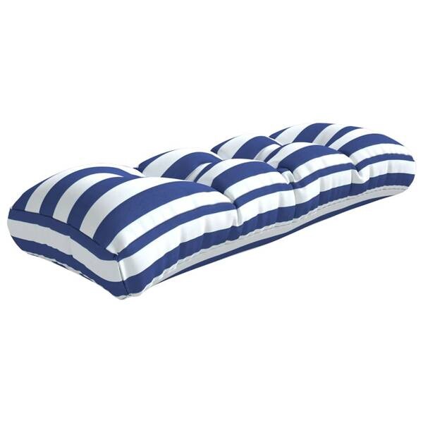 

Подушка на сиденье vidaXL 3005776-2, 40x12x120 см, синий/белый