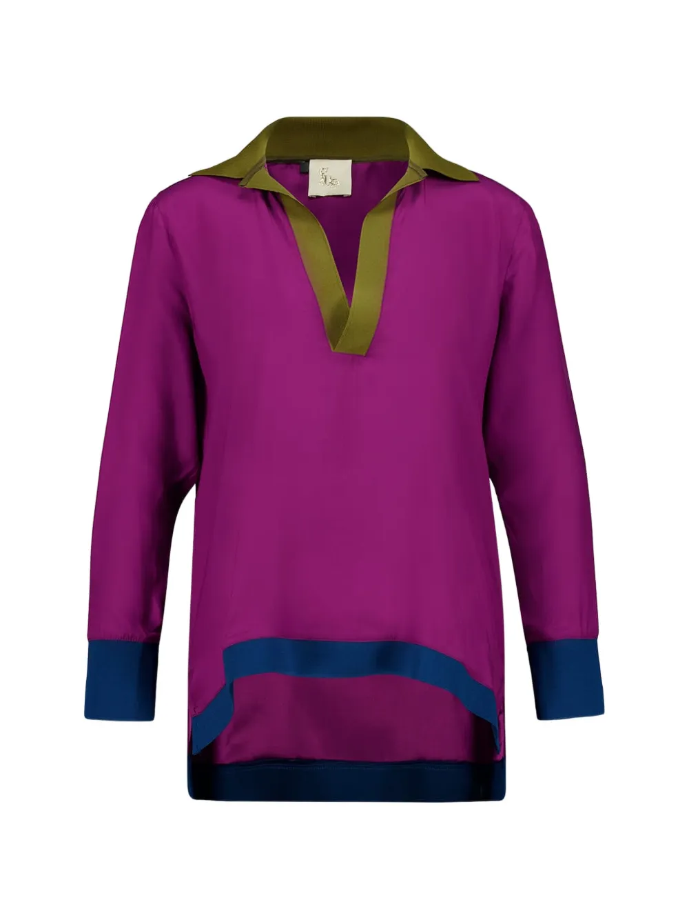 

Блузка с V-образным вырезом и длинными рукавами Paula, фиолетовый