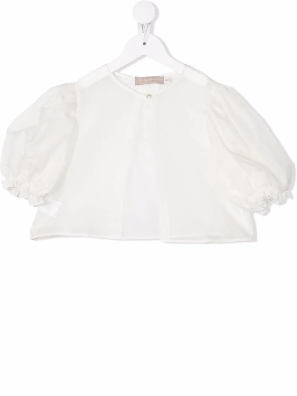 

Шелковое болеро с пышными рукавами La Stupenderia, нейтральный