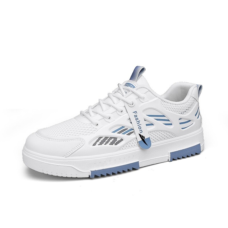 

Кеды мужские, обувь для скейтбординга низкая Kuding, белый/синий