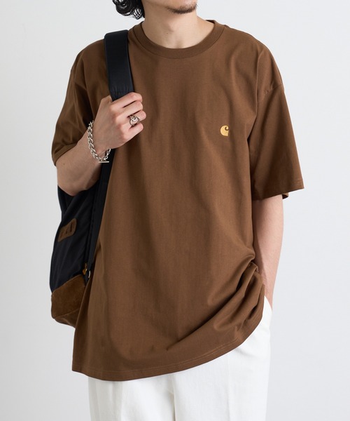 

Футболка с коротким рукавом, логотип Carhartt WIP, коричневый