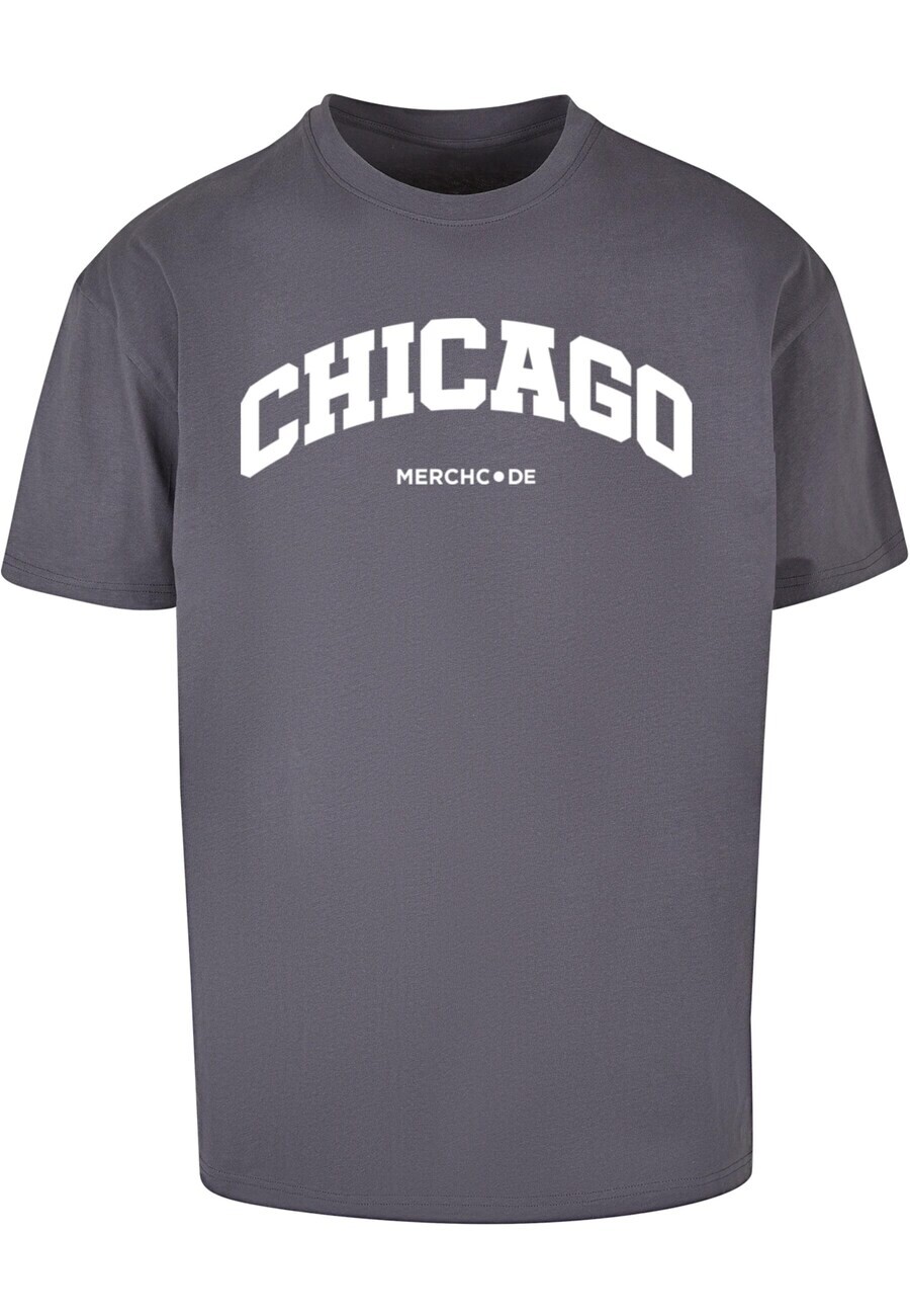 

Футболка Merchcode CHICAGO, темно-серый