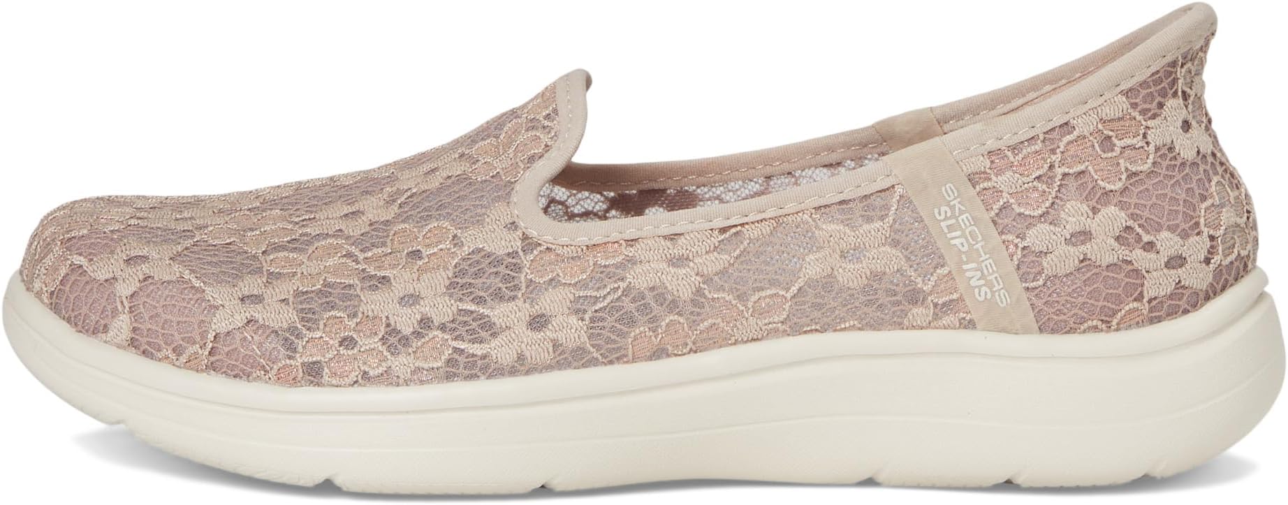 Балетки SKECHERS On-the-go Flex Radiant Hands Free Slip-ins - Blossoms, Taupe — фото 4
