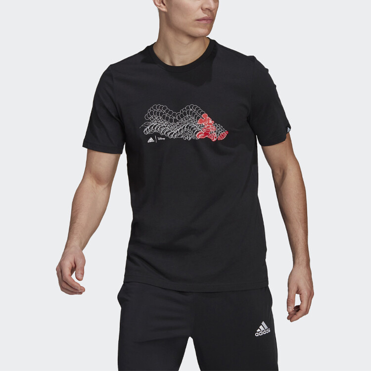 Футболка с совместным брендом Disney X Disney, мужская, черная Adidas, черный — фото 2