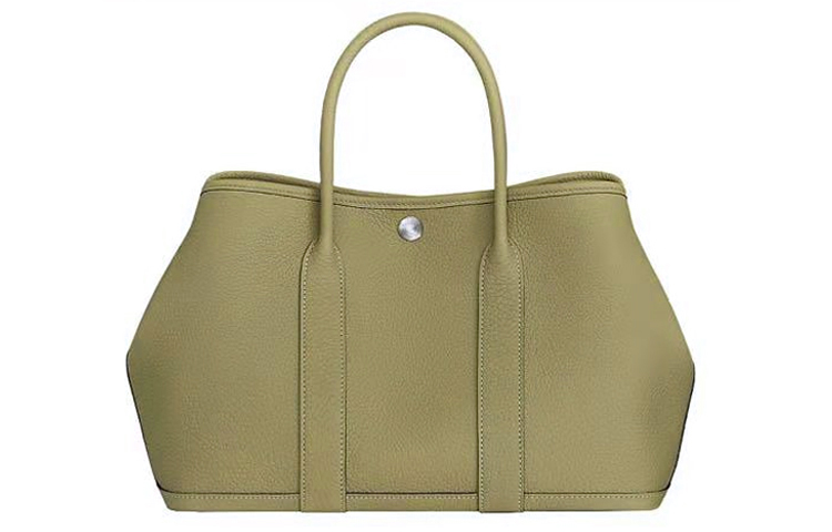 

Сумка Garden Party из телячьей кожи Negonda унисекс 1C Poussiere Пыльно-серый HERMES