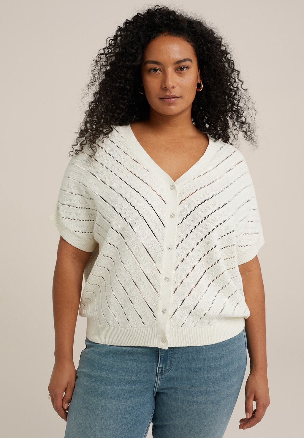 

Кардиган CURVE WE Fashion, цвет white