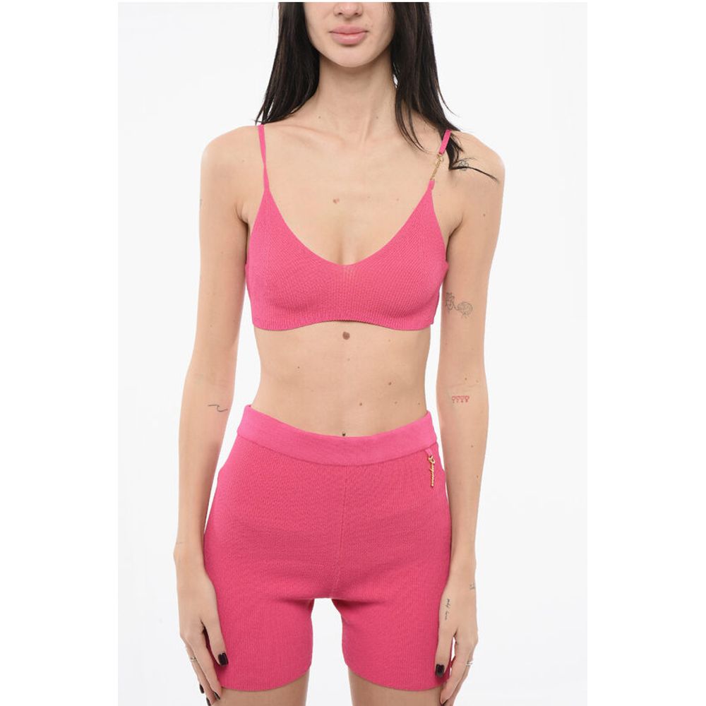 

Эластичный топ PRALU с бретелями с логотипом Jacquemus, Multicolor